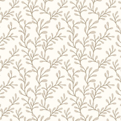 Baumwollpopeline Zweige - creme