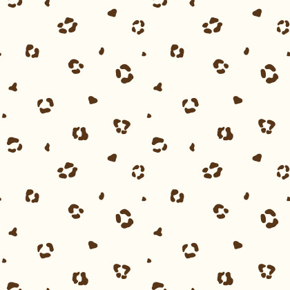 Baumwollpopeline Leoflecken - creme