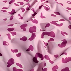 Funktions und Badeanzugstoff Recycled LSF50 Leo - pink