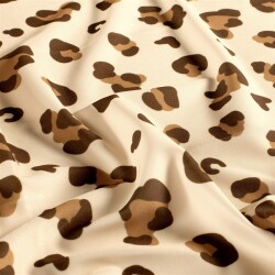 Funktions und Badeanzugstoff Recycled LSF50 Leo - hellbeige