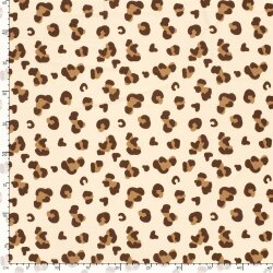 Funktions und Badeanzugstoff Recycled LSF50 Leo - hellbeige