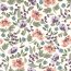 French Terry schöne Blumen - creme