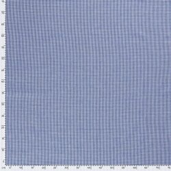 Baumwollpopeline garngefärbt Vichy Karo 2mm - royalblau