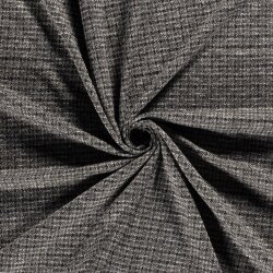 Jacquard Gewebt Hahnenfuß - schwarz