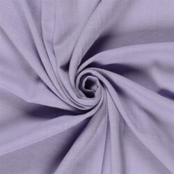 Baumwoll Viskose Mix Leinenoptik Uni - softlavendel