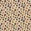 Funktions und Badeanzugstoff Recycled LSF50 Leopunkte - ziegelrot