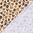 Funktions und Badeanzugstoff Recycled LSF50 Leopunkte - ziegelrot