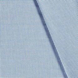 Baumwollpopeline garngefärbt Vichy Karo 2mm - jeansblau