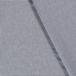 Baumwollpopeline garngefärbt Vichy Karo 2mm - nachtblau
