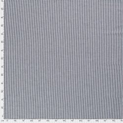 Baumwollpopeline garngefärbt Vichy Karo 2mm - nachtblau