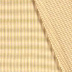 Baumwollpopeline garngefärbt Vichy Karo 2mm - sandgelb