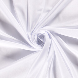 Funktions und Badeanzugstoff Uni - weiss