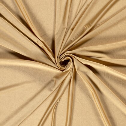 Funktions und Badeanzugstoff Uni - gold