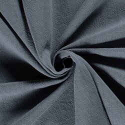 Leinen Stoff *Lara* vorgewaschen Uni - schattenblau