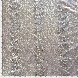Folienjersey Schlangenmuster Uni - silber