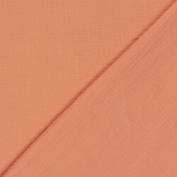 Musselin Uni *Marie* - softkoralle