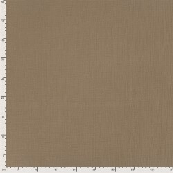 Musselin Uni *Marie* - dunkel beige