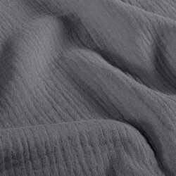 Musselin Uni *Marie* - grau