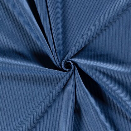 Breitcord *Marie* grob Uni - jeansblau