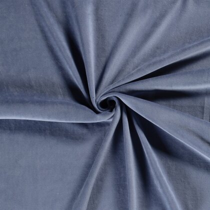 Nickistoff *Marie* Uni - rauchblau