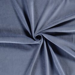 Nickistoff *Marie* Uni - rauchblau