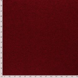 Strickfleece *Marie* Uni - meliert dunkelrot