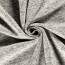 Strickfleece *Marie* Uni - meliert satin grau