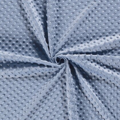 Minky Fleece *Marie* Uni - hell jeansblau