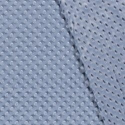 Minky Fleece *Marie* Uni - hell jeansblau