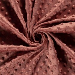 Minky Fleece *Marie* Uni - soft ziegelrot