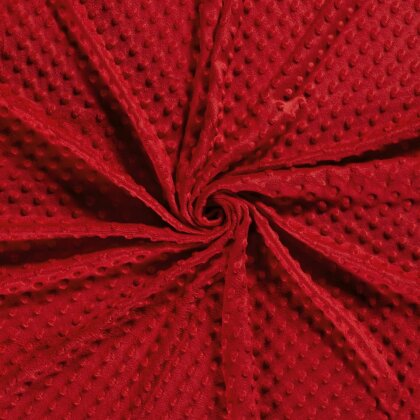 Minky Fleece *Marie* Uni - rot