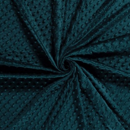 Minky Fleece *Marie* Uni - dunkel petrol