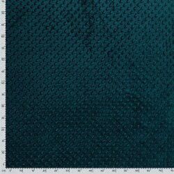 Minky Fleece *Marie* Uni - dunkel petrol