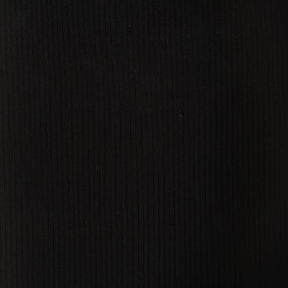 Rippenjersey *Lara* Uni - schwarz