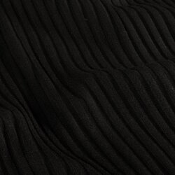 Rippenjersey *Lara* Uni - schwarz
