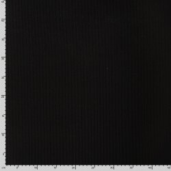 Rippenjersey *Lara* Uni - schwarz