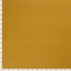 Baumwolljersey *Mila* Uni - dunkel curry
