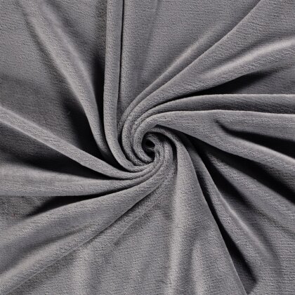 Wellnessfleece *Marie* Uni - mausgrau
