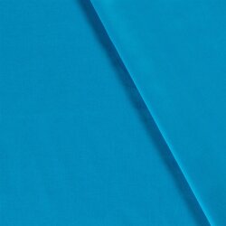 Baumwollpopeline *Marie* Uni - wasserblau