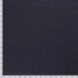 Baumwollpopeline Punkte 2mm - nachtblau