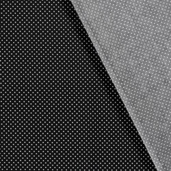 Baumwollpopeline Punkte 2mm - schwarz