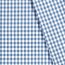 Baumwollpopeline garngefärbt - Vichy Karo 10mm jeansblau