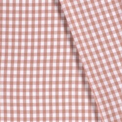 Baumwollpopeline garngefärbt - Vichy Karo10mm antikpink