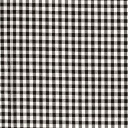 Baumwollpopeline garngefärbt - Vichy Karo 10mm schwarz