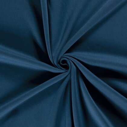 Wintersweat *Marie* angeraut schwere Qualität - pfauenblau