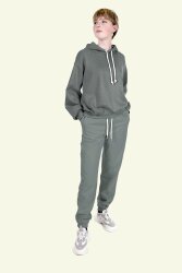 Wintersweat *Marie* angeraut schwere Qualität - schattenblau
