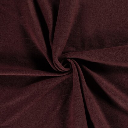 Antipilling Fleece *Marie* Uni - dunkel weinrot