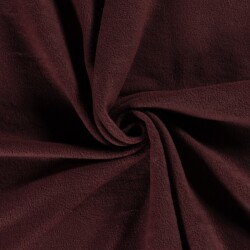 Antipilling Fleece *Marie* Uni - dunkel weinrot