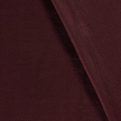 Antipilling Fleece *Marie* Uni - dunkel weinrot
