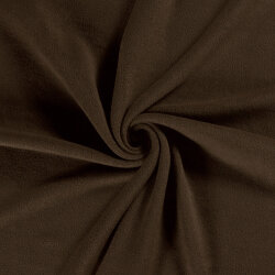Antipilling Fleece *Marie* Uni - dunkelbraun